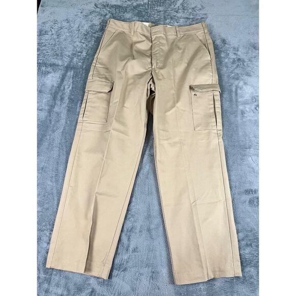 Red Kap Cargo Pants Khaki 40x32 Workwear Utility Pockets Durable Excellent - Picture 1 of 12